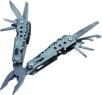 Troika Multifunktions-Werkzeug mit 10 Funktionen matt grau