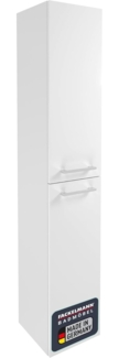 Fackelmann VERONA Hochschrank 30 cm, links, Weiß Hochglanz