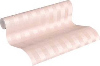 A.S. Création Vliestapete Romantico gestreift, leicht strukturiert, Streifen, gestreift, mehrfarbig, Tapete Streifen Tapeten Wohnzimmer Schlafzimmer Küche modern Design