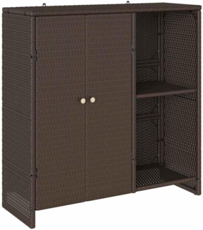 vidaXL Aufbewahrungsschrank mit Regal Braun 100 x 36 x 102 cm Rattan 4103822