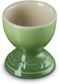 Le Creuset Steinzeug Eierbecher mit Stand-Fuß, Spülmaschinenfest, 9 g, 5.3 x 5.3 x 5.9 cm, Bamboo Green