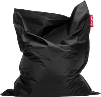 Fatboy® Original schwarz Nylon-Sitzsack | Klassischer Indoor Beanbag, Sitzkissen | 180x140 cm