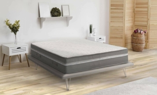 Talamo Italia - Orietta-Einzelmatratze, Memory Foam-Matratze und Taschenmikrofedern, 100 % Made in Italy, milbenhemmend und hypoallergen, 80 x 190 x 32 cm