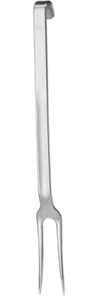 Rösle Haken Fleischgabel, spülmaschinengeeignet, Edelstahl 18/10, Silber, 35 cm