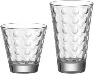 Leonardo OPTIC Trinkglas 12er Set - 6x klein + 6x groß