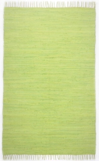 THEKO Teppich Happy Cotton Fleckerl, handgewebt, rechteckig, Höhe: 5 mm, Flachgewebe, reine Baumwolle, meliert, mit Fransen, auch als Läufer