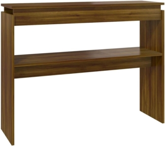 vidaXL Konsolentisch Braun Eichen-Optik 102x30x80 cm Holzwerkstoff 815221