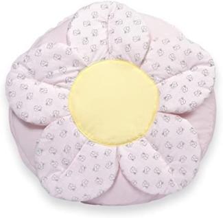 Belily 'Lilly' Kissen Blume 40x40 cm grau/pink