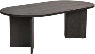 Elegant Coffee Table, Lumiere Black, 119 x 60 x 40 cm | 100% Melamine Coated Particle Board, 18 mm Thick | Stylish & Functional for Modern Living Spaces