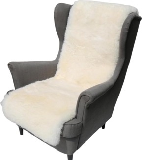 Lammfell Sesselauflage Kurzhaar 160x50 cm Champagner