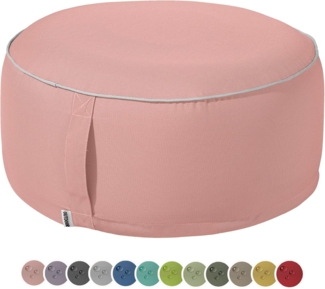 heimtexland Sitzkissen Outdoor Pouf Bodenkissen Garten Lounge Deko Hocker, schmutz-/wasserabweisend I UV-beständig I waschbar