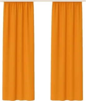 Bestlivings Vorhang "Ellen" mit Kräuselband inkl. Raffhalter (2 St), Kräuselband, blickdicht, Polyester, matter Stoff, einfarbig, waschbar bei 30°C, bügelleicht, formstabil