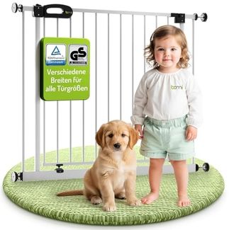 Bomi Türschutzgitter Merle 93 - 101 cm Weiß