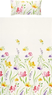 REDBEST Bettwäsche Bettwäsche, Biber, 2 teilig, Blumen