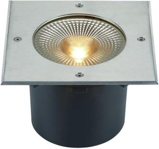 SLV 1006105 ROCCI 200 EL eckig Bodeneinbauleuchte schwarz 16W 3000K 120°