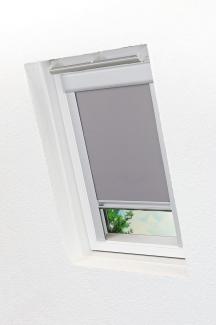 Lysel - Qualitätsdachfensterrollo abdunkelnd hellgrau Rollo geeignet für Velux Dachfenster PK10, PK19 oben, (B x H) 77.50cm x 141.70cm in grau/hellgrau