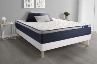 Actimemo max Matratze 120x190 cm + Bettgestell mit Lattenrost, Härtegrad 4, Memory-Schaum, Höhe : 26 cm