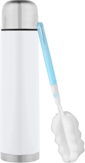 Isolierflasche 1 L , farbig Weiß