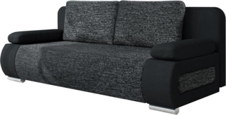 'Emma' Sofa, Polyurethan, Grau, 77 x 92 x 200 cm