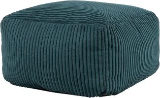 icon Sitzpuff „Theo“, Cord, Fußhocker für das Wohnzimmer, Sitzhocker, Sitzpouf, Sitzsack Hocker Groß, Sitzkissen