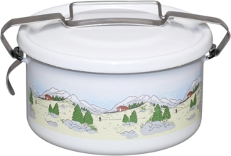 Riess Topf mit Bördel 8cm 3/8L Landlust