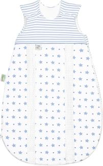 ODENWÄLDER BABYNEST Primaklima Jersey-Schlafsack Stars Gr. 90, Cool Blue 1472-1/2021 Gr. 90