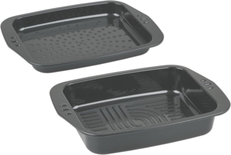 chg Aroma - Bräter mit Deckel Emaille 39 x 28 cm Backofen-Bräter 3478-05