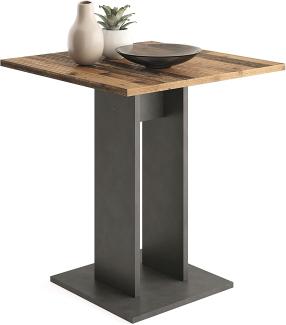 Esstisch >Yvette< in Beton Weiß - 70x77,5x70cm (BxHxT)