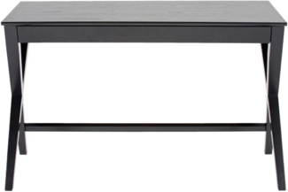 Schreibtisch mit Schublade, schwarz, 75 x 120 x 60 cm