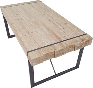 Esszimmertisch HWC-A15, Tanne Holz rustikal massiv 80 x 180 x 90 cm