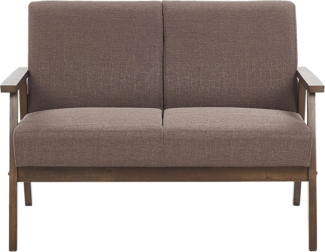 2-Sitzer Sofa Polsterbezug braun ASNES