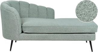 Chaiselongue Bouclé grün linksseitig ALLIER