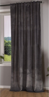 Gardinenbox Vorhang (1 St), verdecketeSchlaufen, verdunkelnd, Samt, Verdunkelung Schal »Milano« Samt blickdicht Tunneldurchzug kürzbar 203