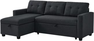 Vitalispa Ecksofa Campina Anthrazit 226 x 161 cm L-Form