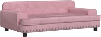 vidaXL Kindersofa Rosa 90x53x30 cm Samt 3196282