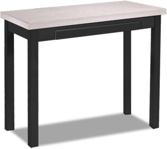 ASTIMESA Küchentisch Typ Buch, Holz, Grau, 80x40 cm a 80x80 cm