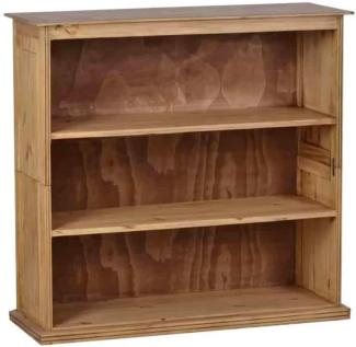 MiaMöbel Mexico Bücherregal Massivholz Pinie Landhaus Mexiko Möbel Mexikanisch