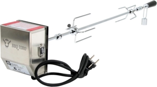 BBQ-Toro Grillspieß Grillspießset, 90 cm, inkl. Edelstahl Motor, 220V - 240V