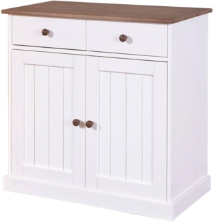Sideboard 'Wright' 900 Weiß/Braun