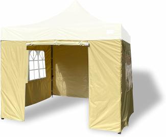 Grasekamp Seitenteile Faltpavillon Modena Premium Line 3x3m Beige beige