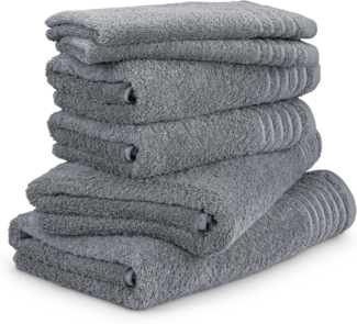 Möve Handtuch Set New Classic, Walkfrottier (Set, 6-St), 2x Gäste-, 2x Hand- und 2x Duschtücher