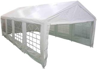 SIENA GARDEN Event Pavillon 6x12m Zelt Stahlgestell Festzelt Weiß 2,0 m Hoch