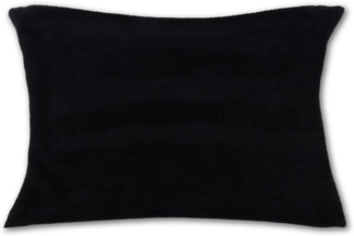 Kissenhülle Kuschel 30 x 50, Auswahl: schwarz - jet black ohne Füllung