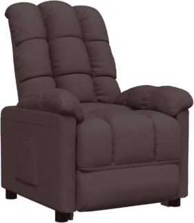 vidaXL Relaxsessel, Dunkelbraun, Stoff