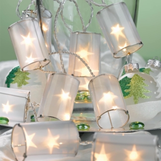 hellum 564181 LED-Innen-Lichterkette, Acryl, transparent, 680 cm,