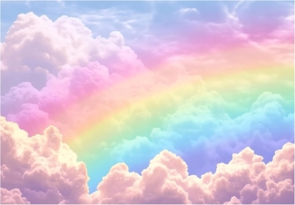 Wallarena Fototapete Kinderzimmer Regenbogen Rosa Mädchen Vlies Tapete Wandtapete, Glatt Vlies Washable, Regenbogen, Himmel, Märchenregenbogen, (Packung, 4 St, Vlies Fototapete), Vliestapete bunt rosa Kinderzimmer Tapete + Kleister Motivtapete