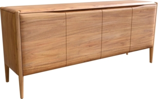 Sideboard Simcha 175 cm Akazie Natur 4 Türen