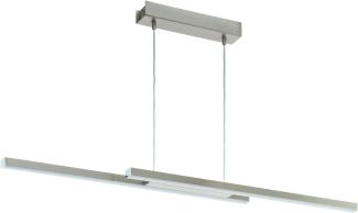 Eglo 33232 Hängeleuchte Crosslink FRAIOLI-C nickel-matt L:105. 5cm B:10cm H:120cm dimmbar 2700-6500K mit Connect Funktion