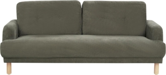 3-Sitzer Sofa Cord dunkelgrün TUVE