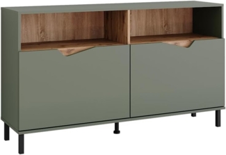 Kommode Marelle Grün/Artisan 140x81.3 cm mit 2 Türen Vicco